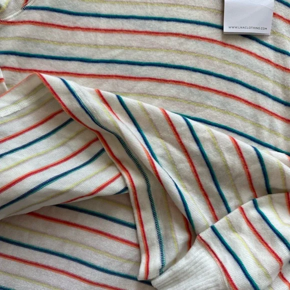 LNA Clothing Multicolor Striped Hoodie